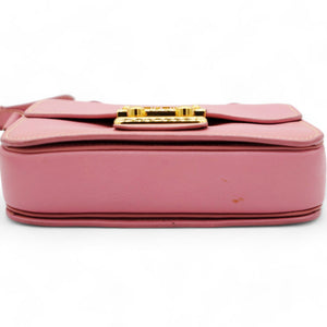 Goatskin Madras Shoulder Bag Rosa