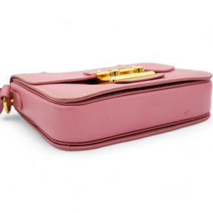 Goatskin Madras Shoulder Bag Rosa