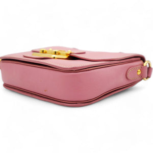 Goatskin Madras Shoulder Bag Rosa