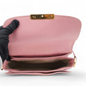 Goatskin Madras Shoulder Bag Rosa
