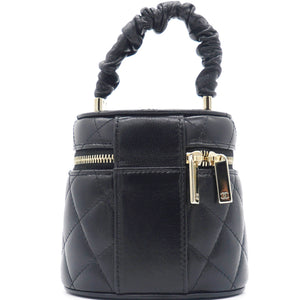 Black 22S Top Handle Mini Vanity Bag