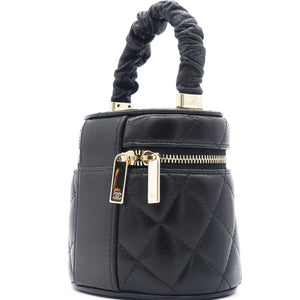 Black 22S Top Handle Mini Vanity Bag