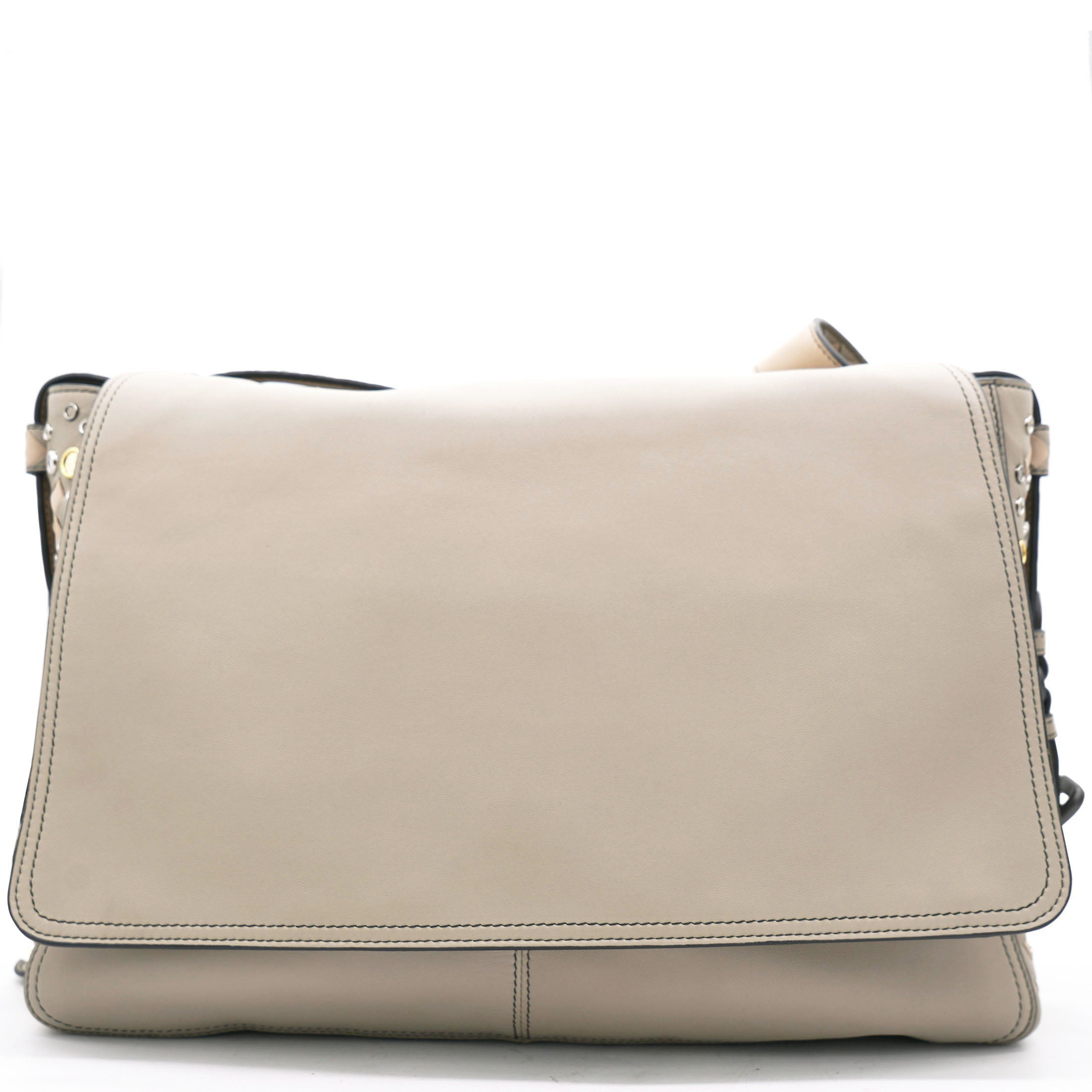 Taupe Intrecciato Nappa Leather Convertible Flap Tote