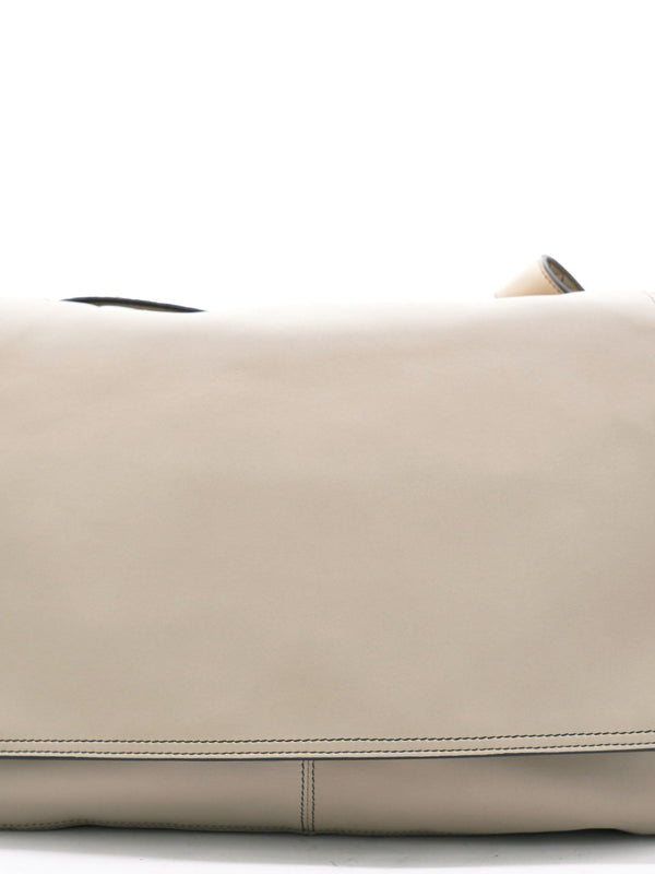 Taupe Intrecciato Nappa Leather Convertible Flap Tote