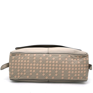 Taupe Intrecciato Nappa Leather Convertible Flap Tote