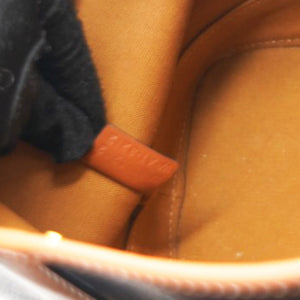 Triomphe Canvas Calfskin  Bucket Bag Tan