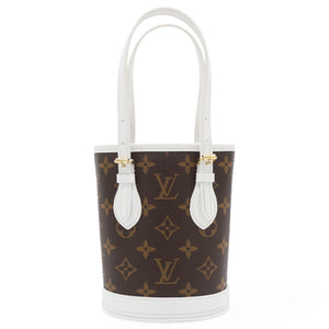Monogram LV Match Nano Bucket Bag White