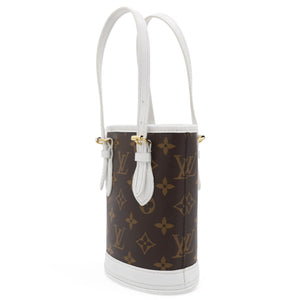 Monogram LV Match Nano Bucket Bag White