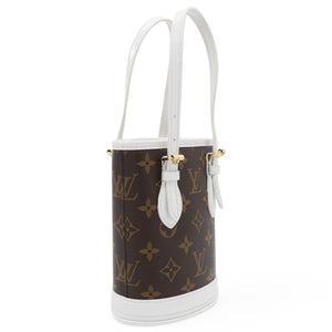 Monogram LV Match Nano Bucket Bag White
