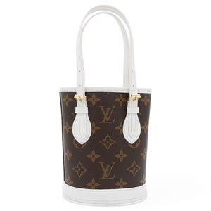 Monogram LV Match Nano Bucket Bag White