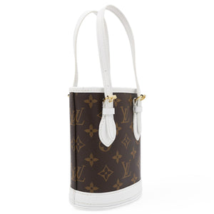 Monogram LV Match Nano Bucket Bag White