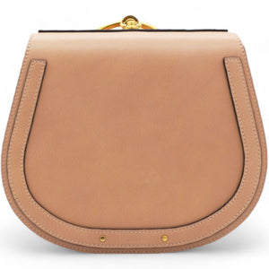 Calfskin Suede Medium Nile Bracelet Bag Biscotti Beige