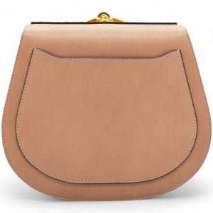 Calfskin Suede Medium Nile Bracelet Bag Biscotti Beige