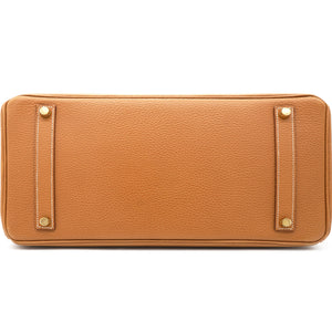 Togo Leather Birkin 35 Bag Natural Sable
