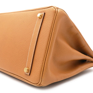 Togo Leather Birkin 35 Bag Natural Sable