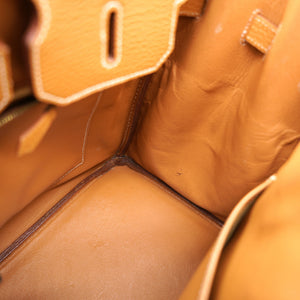 Togo Leather Birkin 35 Bag Natural Sable