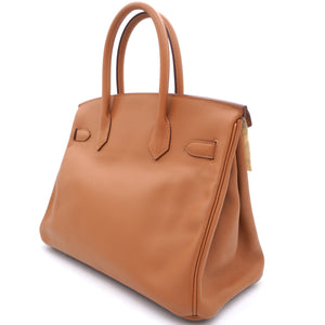 Gold Swift Leather Limited Edition Tressage Palladium Hardware Birkin 30 Bag