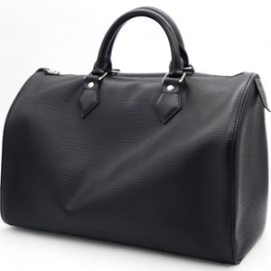 Noir Epi Leather Speedy 35 Bag