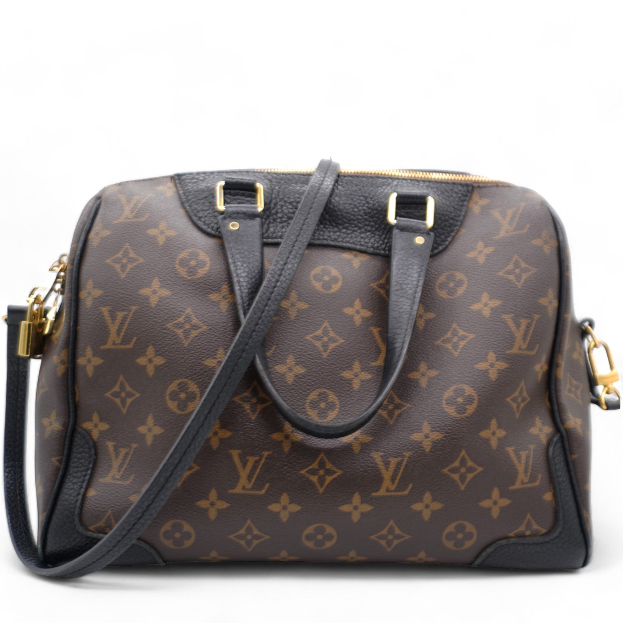Black Monogram Canvas Retiro NM Bag