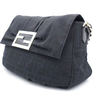 Black Zucca Mia Flap Shoulder Bag