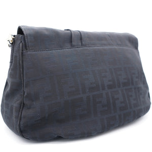 Black Zucca Mia Flap Shoulder Bag