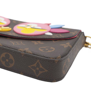 Monogram Canvas Lovely Birds Pochette Felicie Chain Wallet
