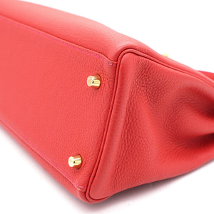 Géranuim Togo Leather Kelly 32