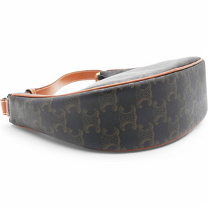 Triomphe Canvas Ava Shoulder Bag Tan Brown