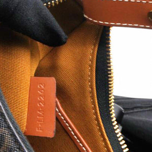 Triomphe Canvas Ava Shoulder Bag Tan Brown