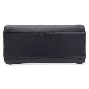 Mini Peekaboo Nappa Leather with braided Handle Black