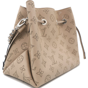 Galet Monogram Mahina Leather Bella Bucket Bag
