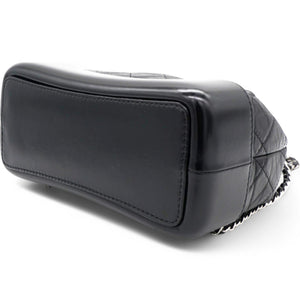 Aged Quilted Gabrielle Backpack Black