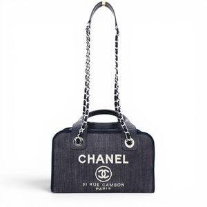 Denim Deauville Bowling Bag Navy