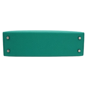 Green Epsom Leather Gold Hardware Mini II Kelly Bag