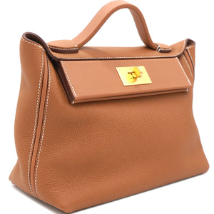 Togo and Swift Leather 24/24 35 Bag Gold 37