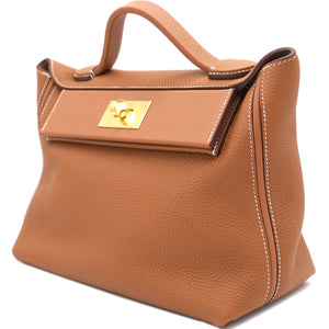 Togo and Swift Leather 24/24 35 Bag Gold 37