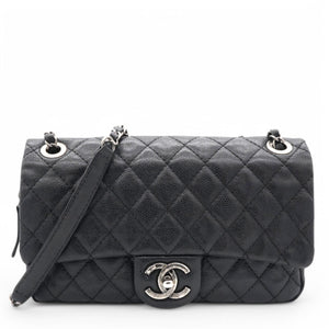Caviar Flap Bag Black
