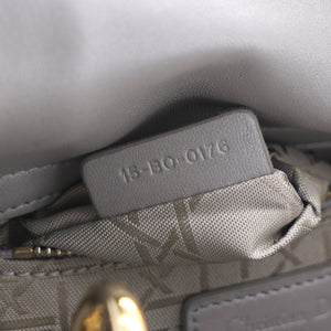 Pearl Grey Cannage Leather Mini Lady Dior Tote