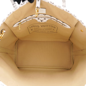 Khaki Giant Monogram Canvas Neverfull MM Bag