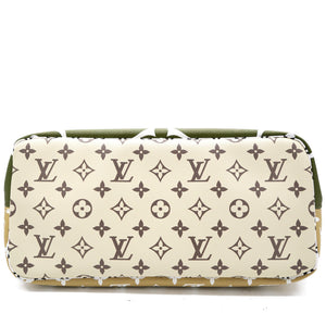 Khaki Giant Monogram Canvas Neverfull MM Bag