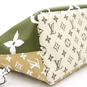 Khaki Giant Monogram Canvas Neverfull MM Bag