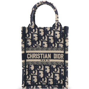 Oblique Mini Book Tote Phone Bag Blue