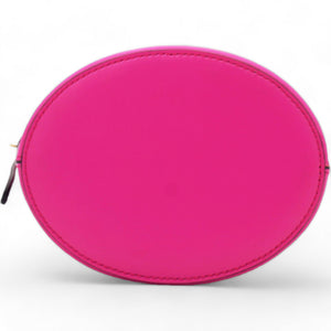 Calfskin Trifolio Bucket Shoulder Bag Hot Pink