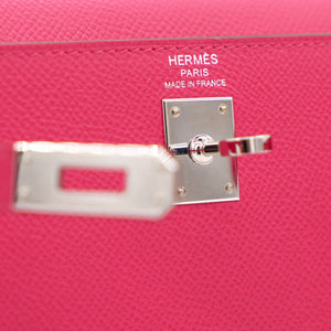 Pink Epsom Leather Palladium Hardware Kelly 25 Bag