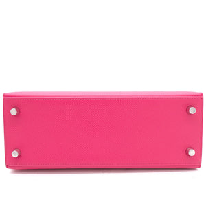 Pink Epsom Leather Palladium Hardware Kelly 25 Bag