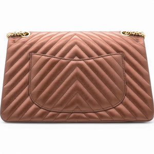 Metallic Chevron Quilted 2.55 Reissue 226 Flap Gold