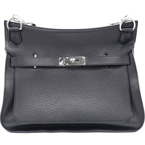 Black Taurillon Clemence Leather Palladium Hardware Jypsiere 34 Bag