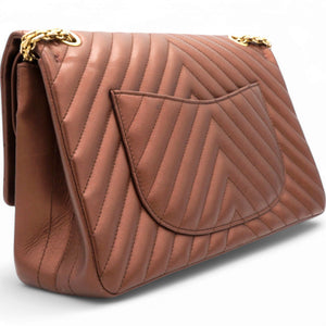 Metallic Chevron Quilted 2.55 Reissue 226 Flap Gold