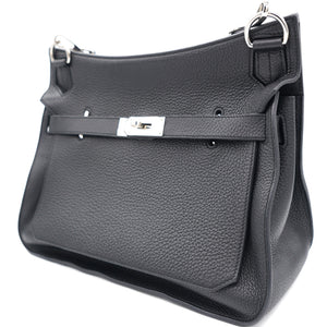 Black Taurillon Clemence Leather Palladium Hardware Jypsiere 34 Bag