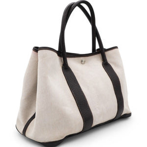 Buffle Skipper Toile Garden Party Tote Marron Fonce